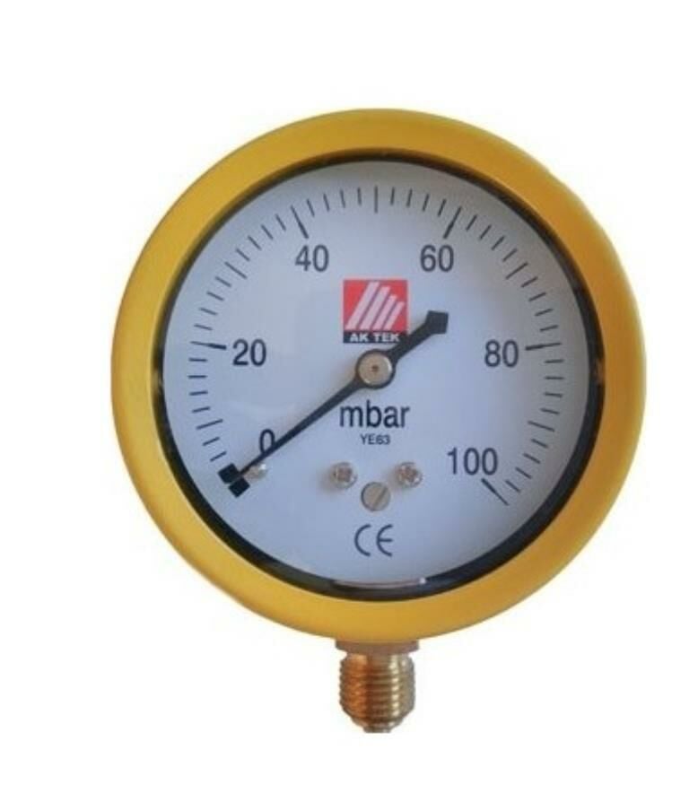 0-100 Mbar D.GAZ MANOMETRESİ TS''Lİ