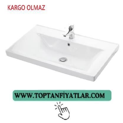 100-Cm ETEJER LAVABO TAŞI-(-KARE-)