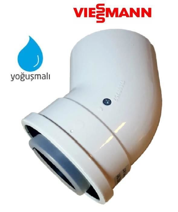 Viessman/45 Drc Hermatik Kombi/Şofben İlave Açık Dirsek