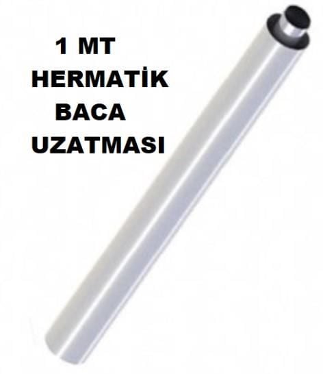 Piyasa/-1-Mt Hermatik Kombi/Şofben İlave Baca Uzatması