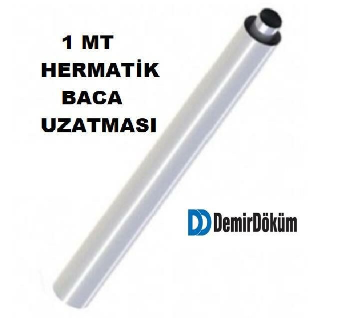 D.Döküm/Protherm/-1-Mt Hermatik Kombi/Şofben İlave Baca Uzatması