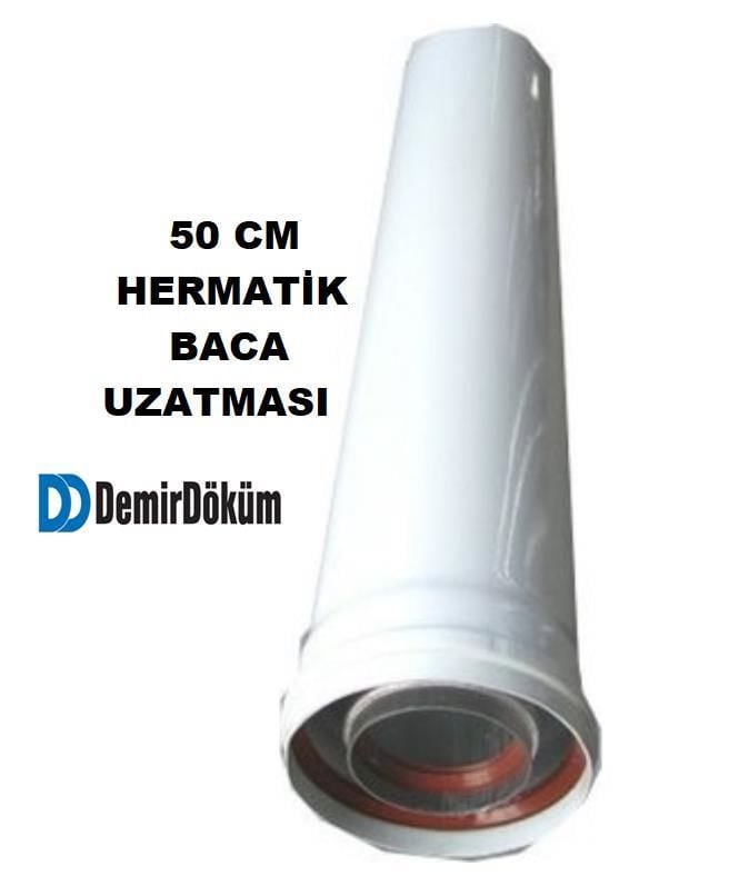 D.Döküm/Protherm/-50 Cm Hermatik Kombi/Şofben İlave Baca Uzatması