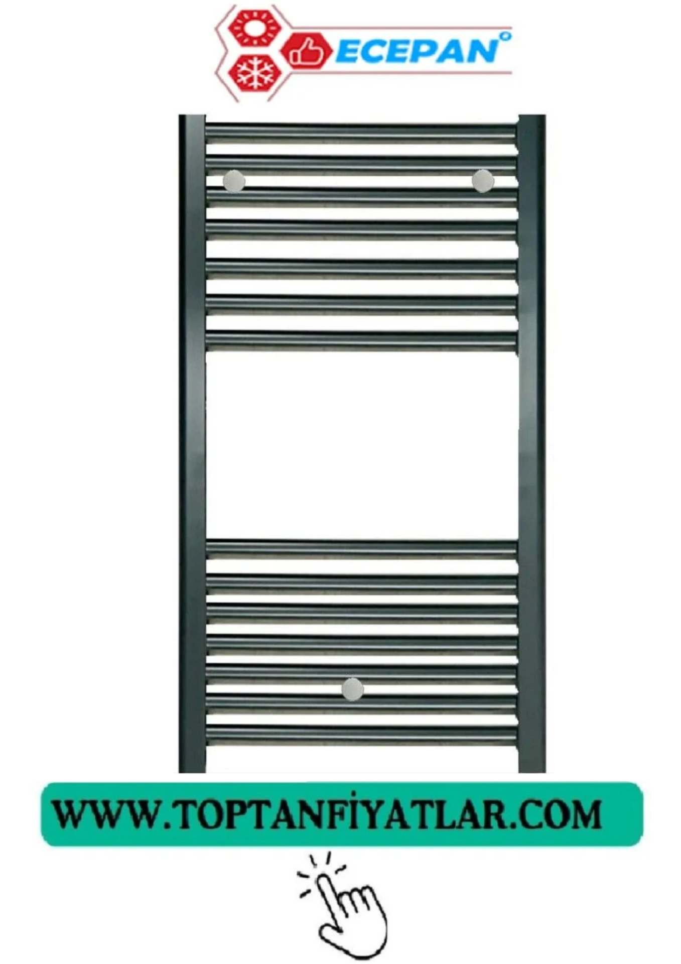 50/10 ALÜM.HAVLUPAN ANTRASİT-BORU TİPİ-PASLANMAZ