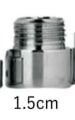 1/2'' 1,5-Cm KROM UZATMA