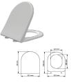 MİMOZA OVAL YAVAŞ KAPAK (Koli 12 Adet)